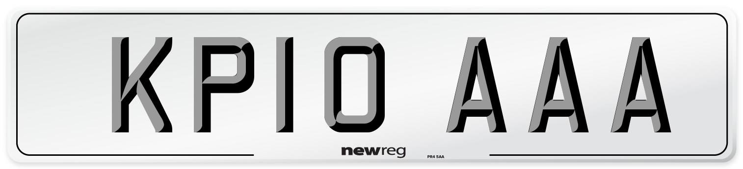 KP10 AAA Number Plate from New Reg